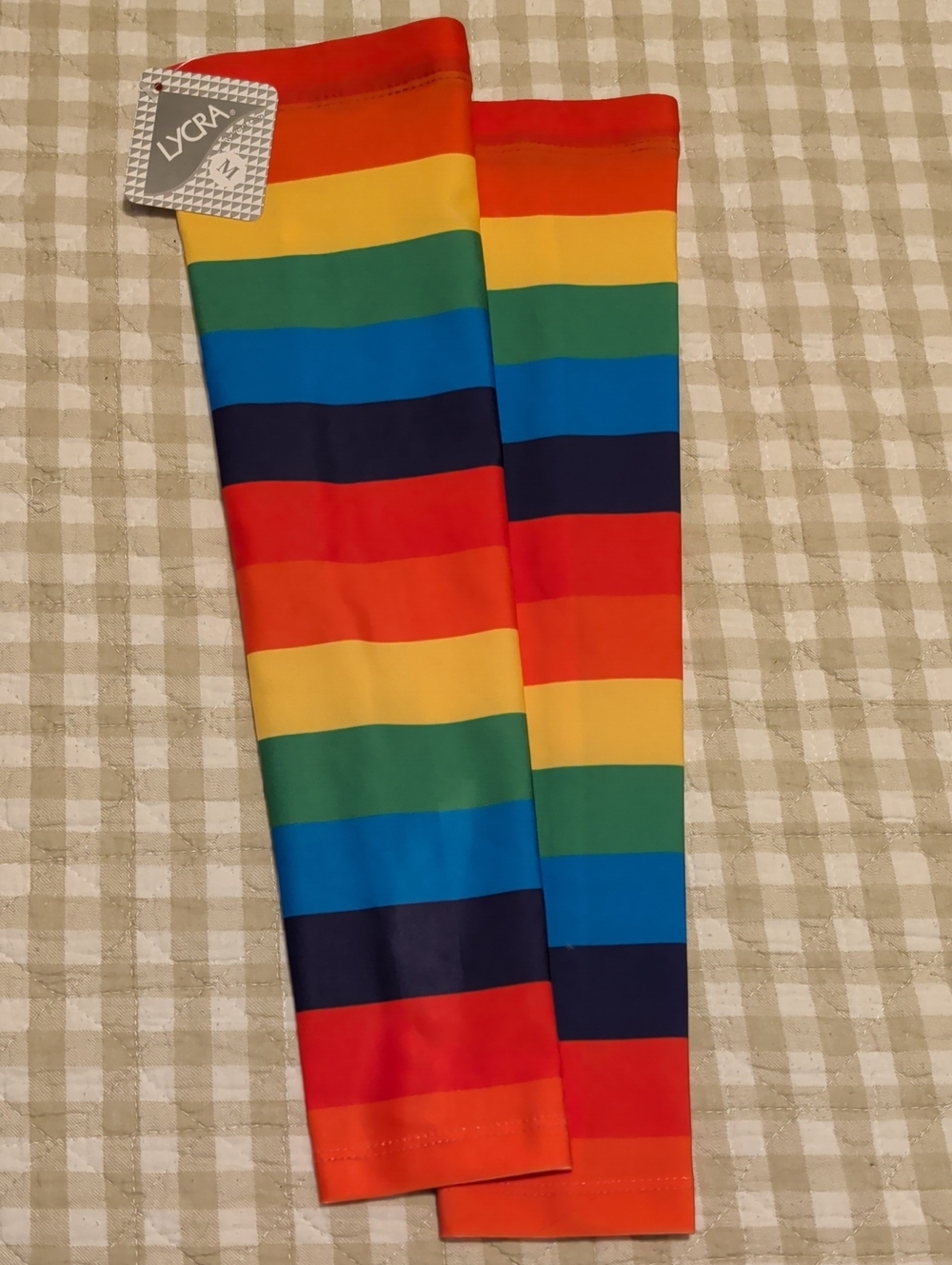Arm/ Leg Warmers Rainbow Stripe - Lycra